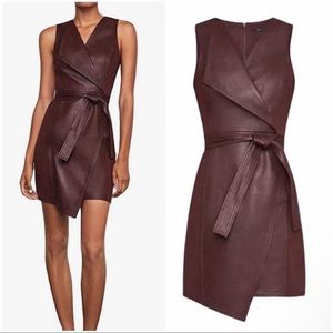 BCBGMaxAzria faux leather dress